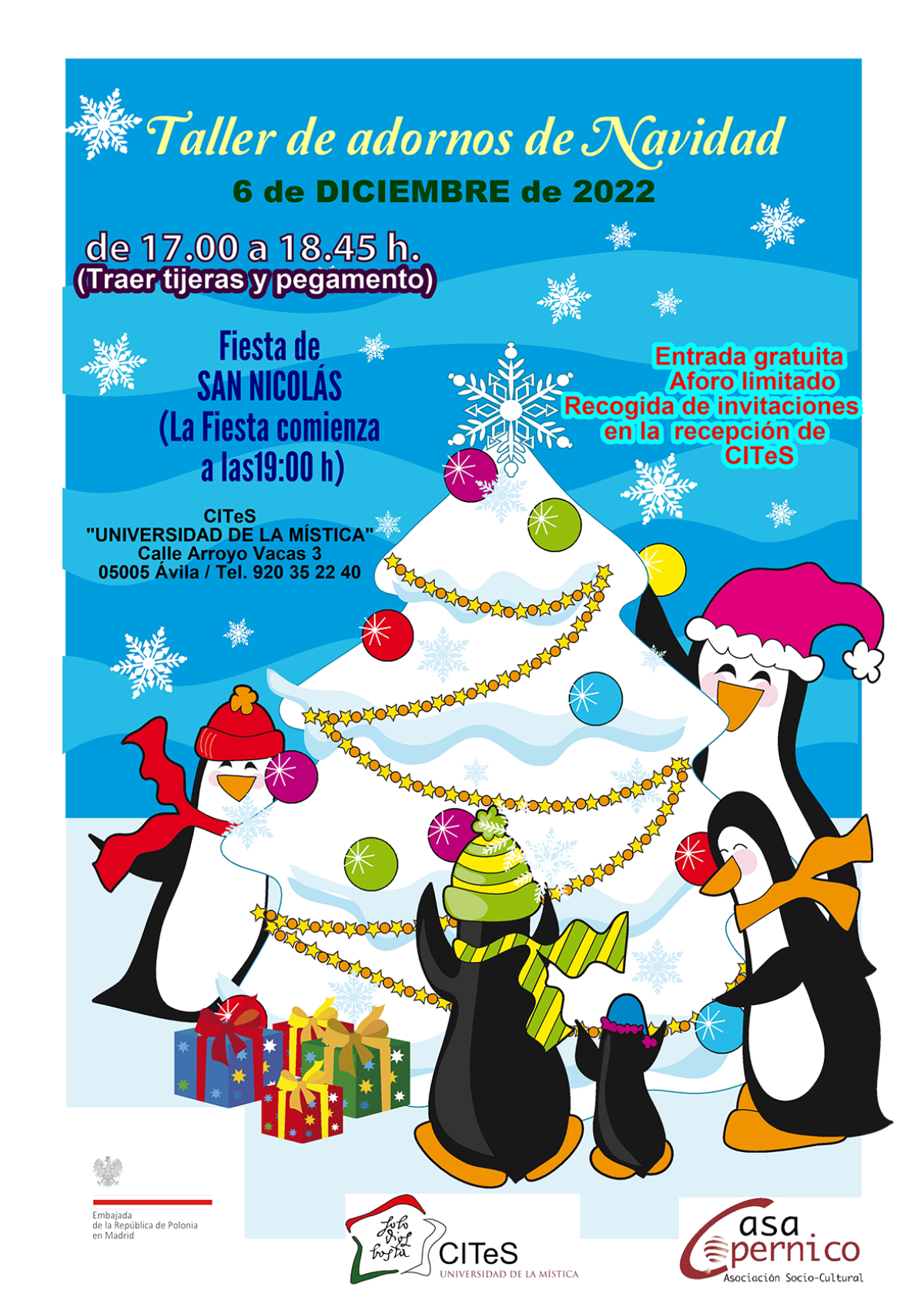 Taller de adornos navideños y Fiesta de San Nicolás