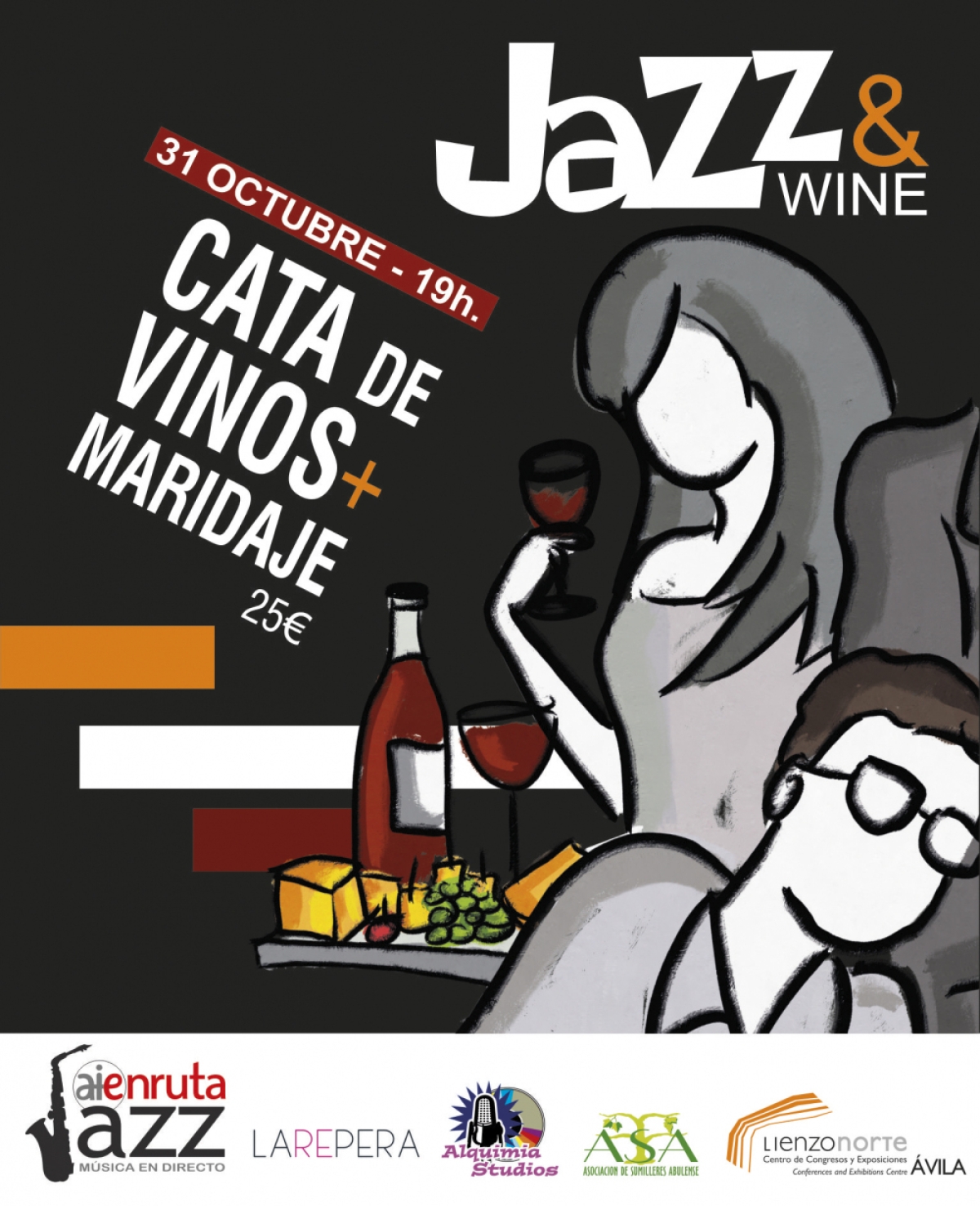 Jazz & Wine. Cata de vinos + Maridaje