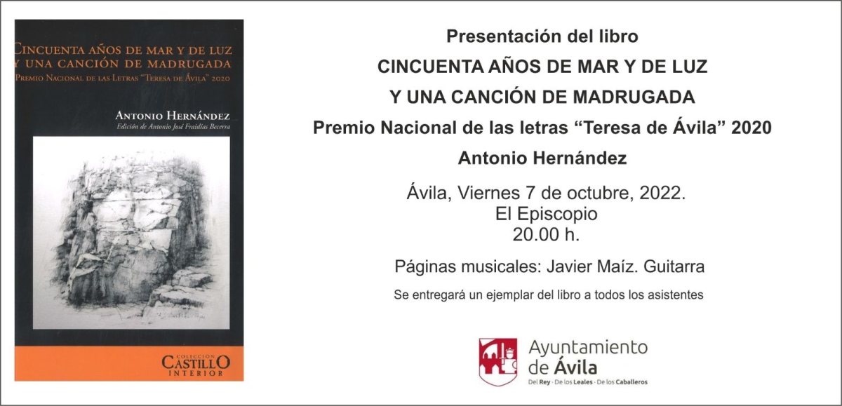 Presentación del libro `Cincuenta años de mar y de luz y una canción de madrugada´