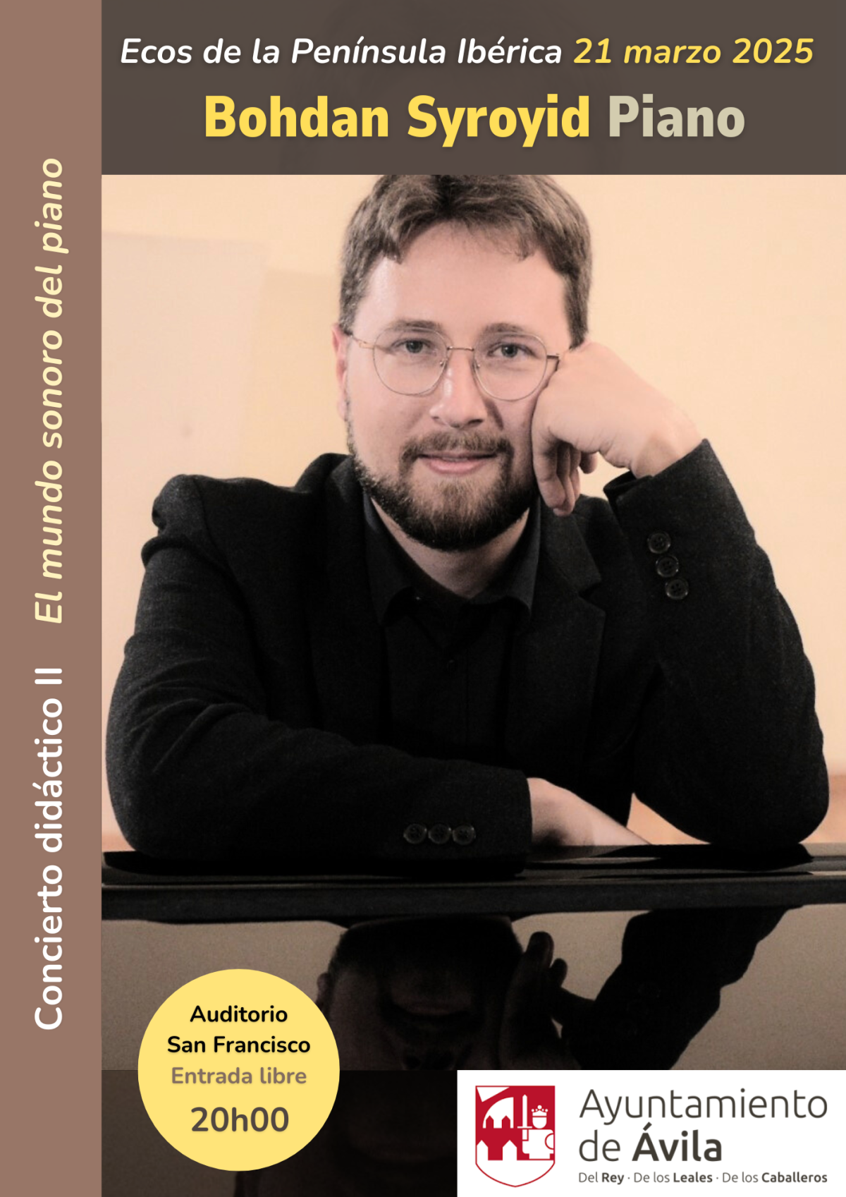 Bohdan Syroyid. Recital de piano. Ecos de la Península Ibérica