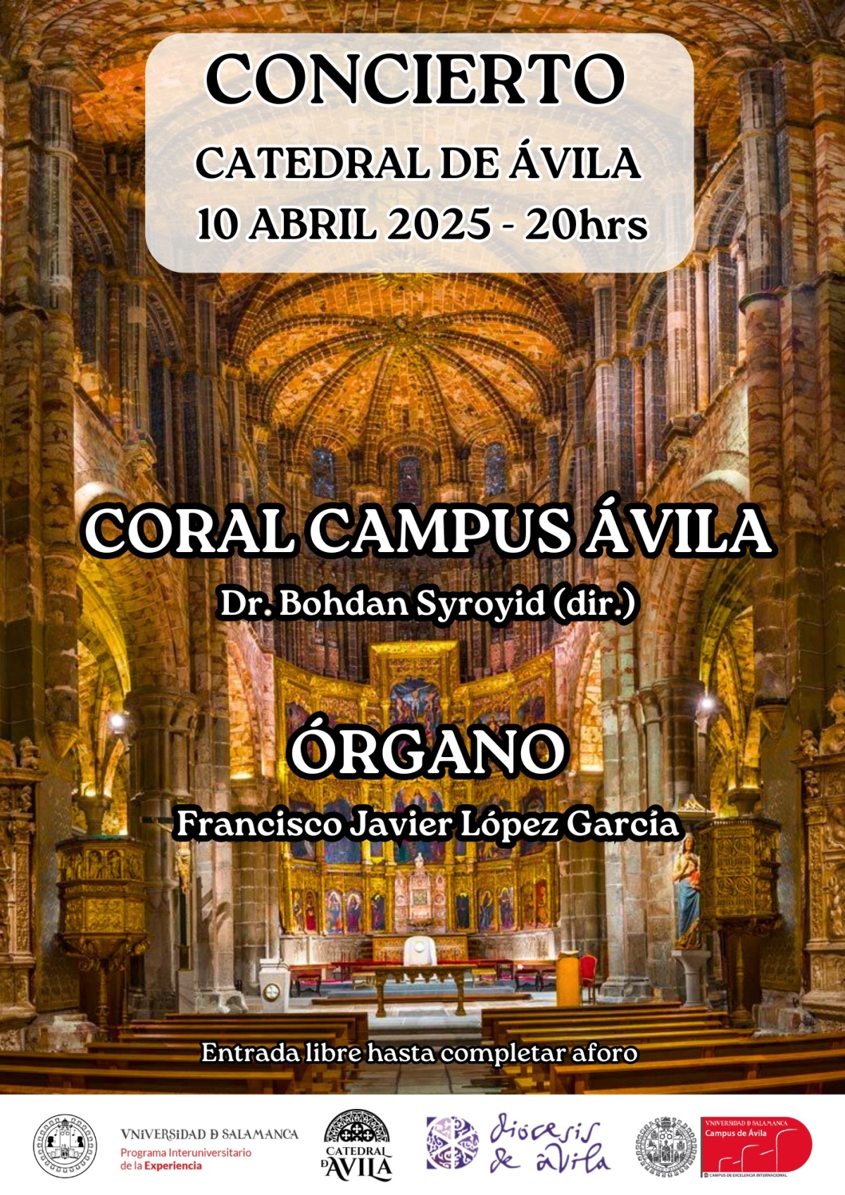 Concierto de Coro y Órgano Catedral de Ávila