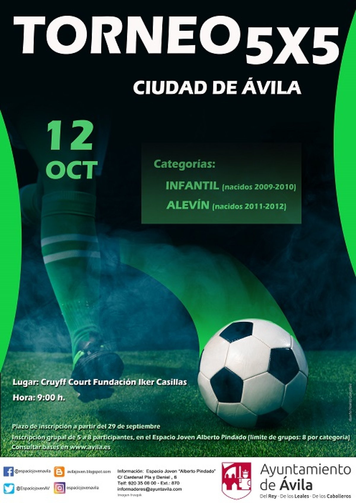 Torneo de fútbol infantil y alevin 5 x 5