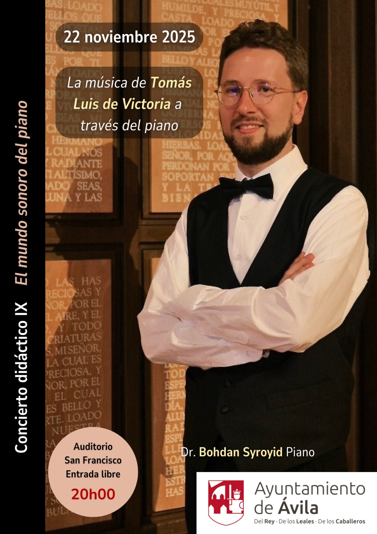 Bohdan Syroyid -  La voz de Tomás Luis de Victoria a través del piano