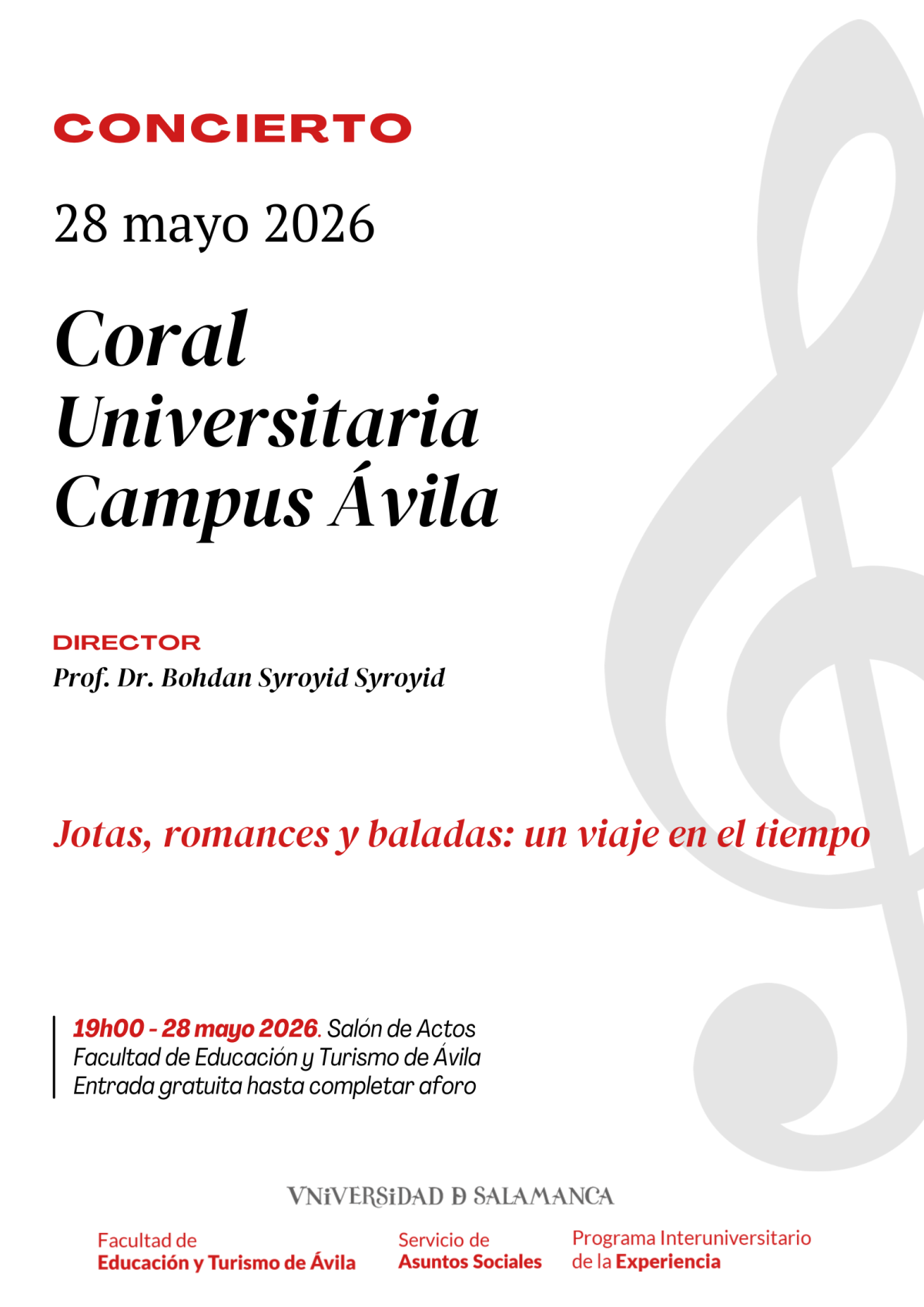 Coral Campus de Ávila - Jotas, romances y baladas