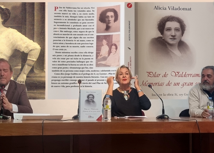 ANTONIO MACHADO Y GUIOMAR: EL AMOR SECRETO REVELADO POR LA NIETA DE PILAR VALDERRAMA. [LIBRO DE ALICIA VILADOMAT] 